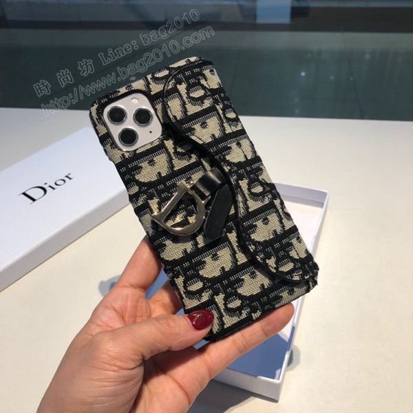 Dior 爆款馬鞍包布藝手機殼 官網同步 零錢卡包 可當支架 Dior手機套  mmk1044